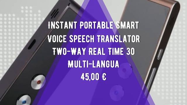 Instant Portable Smart Voice Speech Translator Two-Way Real Time 30 Multi-Langua смотреть онлайн