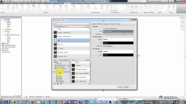Revit 2014 - Insert Material and Asset Libraries смотреть онлайн