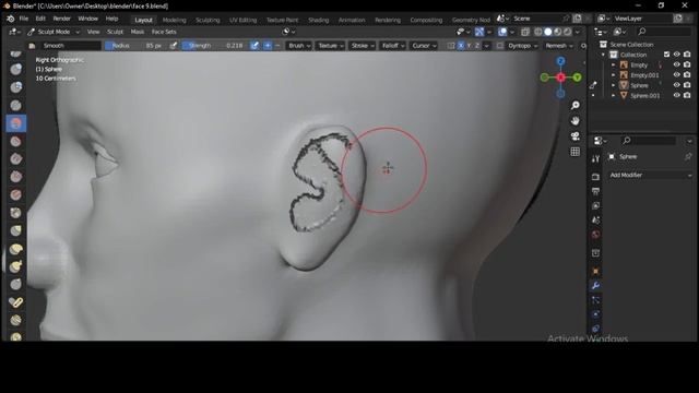 (BLENDER) SCULPTING A HEAD...FOR BEGINNERS смотреть онлайн
