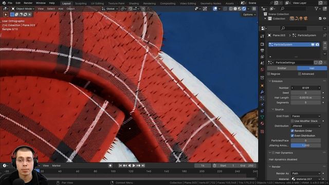How to Make Fuzzy Fabric in Blender (Tutorial) смотреть онлайн