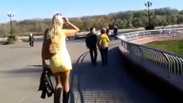 Прогулка по Гомельскому парку отдыха в Беларуси. смотреть онлайн