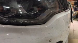 кия оптима 16-19 год Снимаем бампер меняем фару