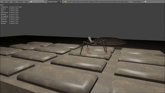 A Controllable Gun Bot - Blender Game Engine смотреть онлайн