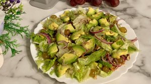 Лёгкий Салат  с Авокадо "КАПРИЗ"