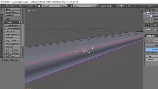 create a pocket knife in blender from modeling to texturing смотреть онлайн