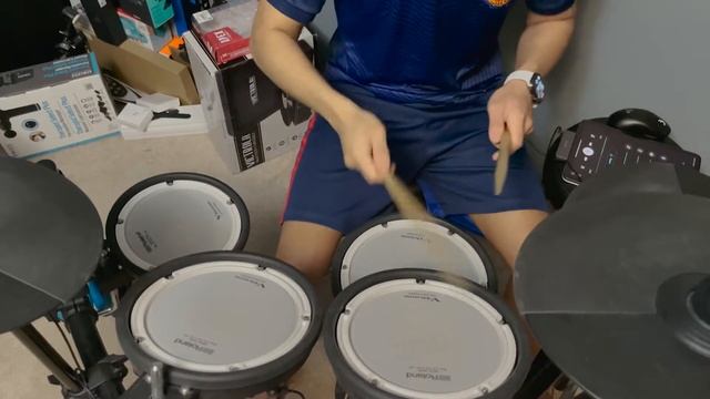 សុំទឹកមួយផ្ទឹល - Kantrem Drum Cover смотреть онлайн