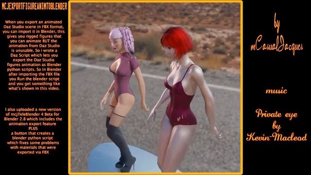Daz Studio + Blender scripts to transfer Animated scenes via FBX смотреть онлайн