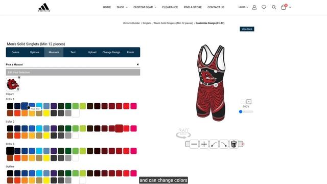 Adidas Wrestling Uniform Builder смотреть онлайн