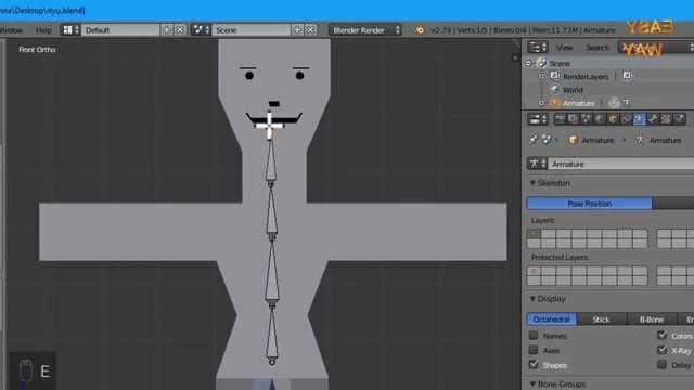 Blender 3D Animation tutorial IN make joke of character Rigging in Hindi PART 5 смотреть онлайн