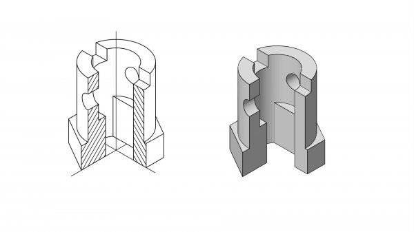 Как вставить 3д модель и изометрию на лист в Нанокаде │ Как создать чертеж по модели