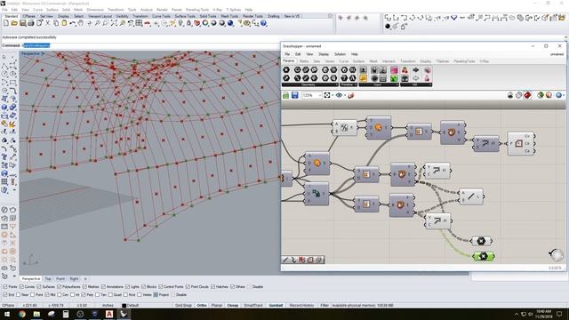 Grasshopper for Rhino 3D Architectural Space-frame in Grasshopper for Rhino parametric tutorial смотреть онлайн