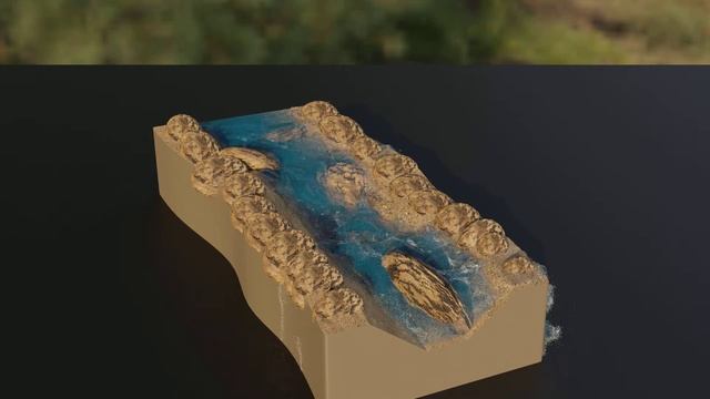 River Hi-Res flip fluid simulation смотреть онлайн