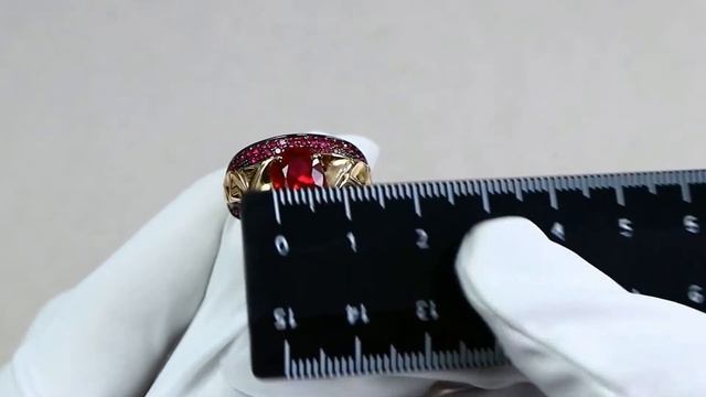 Золотое кольцо Александра с фианитом и рубиновым корундом кл1820-30ск-р смотреть онлайн