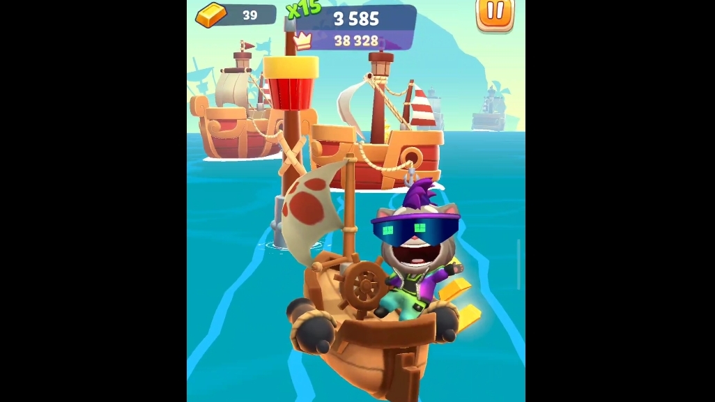 Говорящий Том: гонка на время