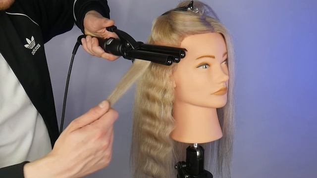 3 BARREL CURLING IRON TUTORIAL | Mermaid Waves Tutorial | How To Use Triple Barrel Curling Iron смотреть онлайн