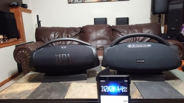 W-King X20 💀 vs JBL Boombox 3 ☠️ Bass Battle ☢️ Frequency Sweep 🛜Starting at 100Hz and below.