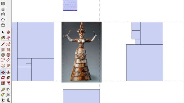 Minoan Snake Goddess, C 1600 BC Skp   SketchUp Make 3 05 2016 12 53 02