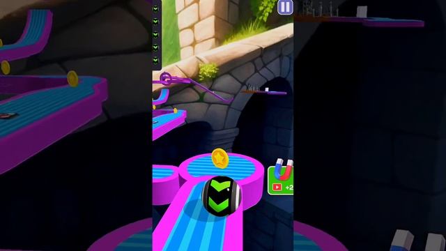 Sky Rolling Ball 3D Gameplay Speedrun Max All Levels 100 смотреть онлайн