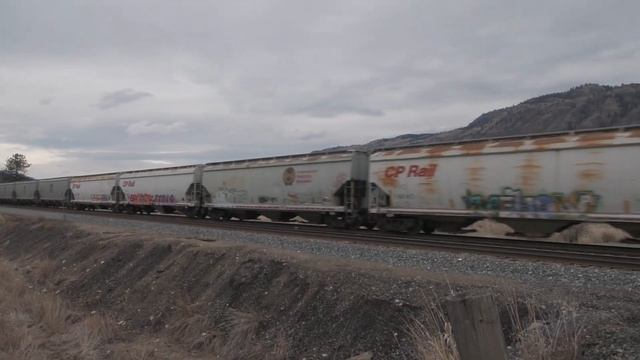 Skeena Pacific #1655 CP Train #303 MP112.8 Shuswap Sub, Hook Rd, near Kamloops, BC 2021 11 04 смотреть онлайн
