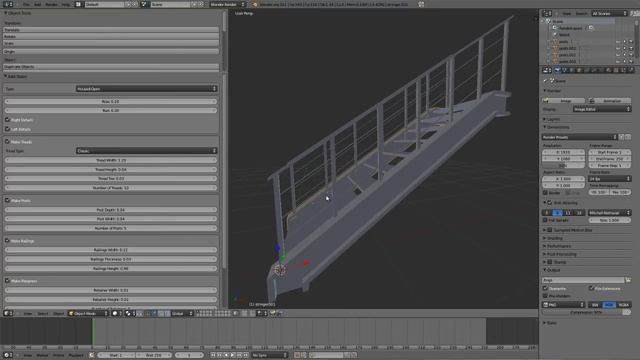Blender 2.6 Tutorial Treppen Generator смотреть онлайн