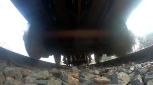 Camera Under Train-Dangerous WAG7 Breaks The Evening Silence