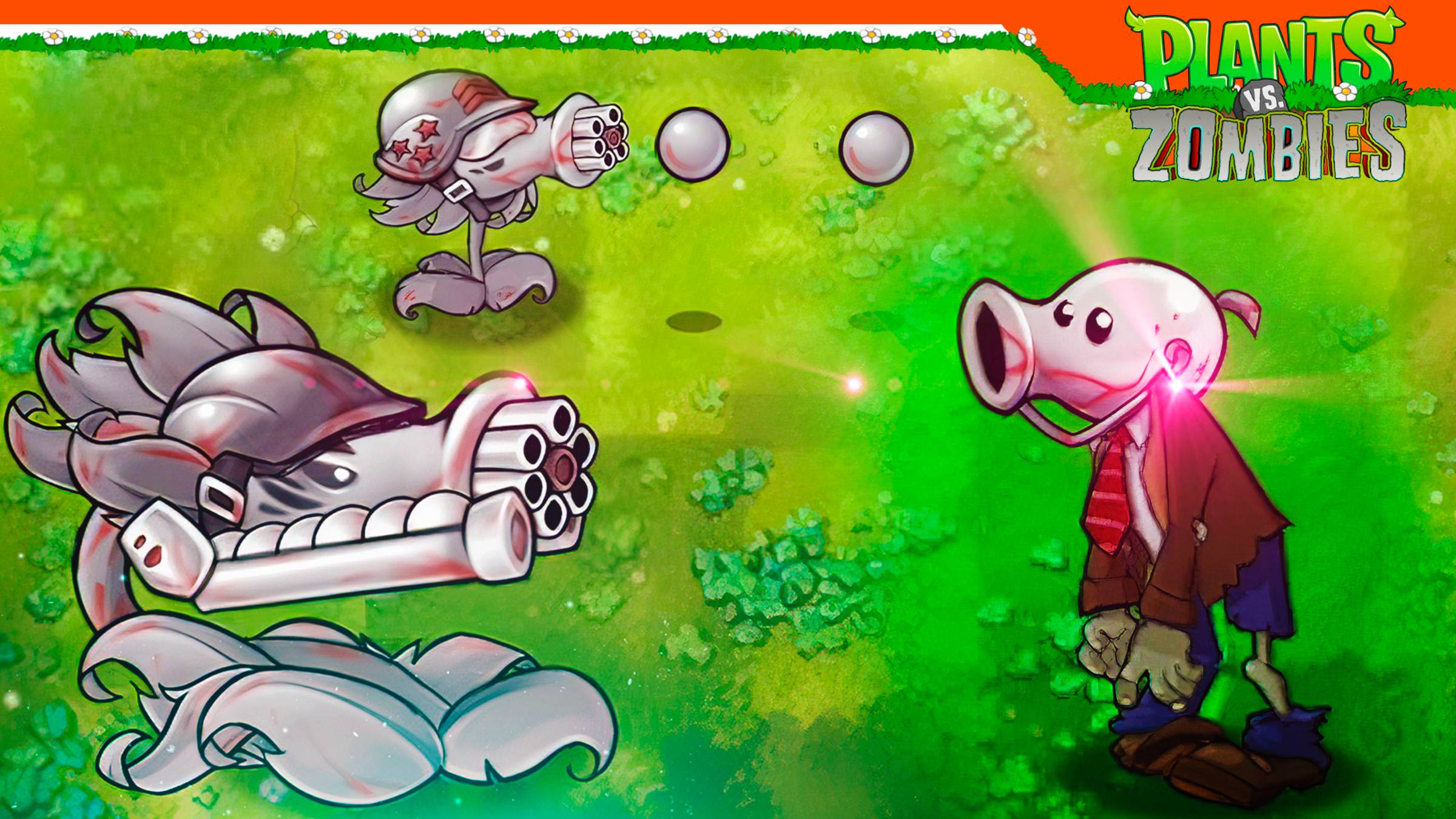 😈 НОВЫЙ ЖЕЛЕЗНЫЙ ГОРОХОСТРЕЛ ПУЛЕМЕТ ПРАЙМ! ФЬЮЖН 😈 Plants vs Zombies Fusion Растения против зомби смотреть онлайн