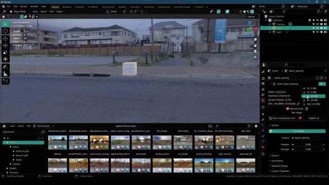 Poly Haven Asset Browser Addon for Blender смотреть онлайн