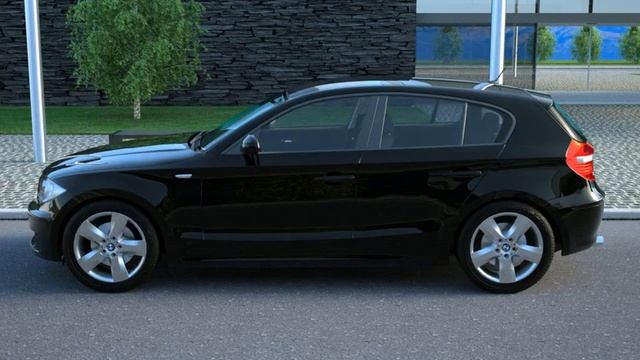 3D Model of BMW 1 series 5 door (2009) Review смотреть онлайн