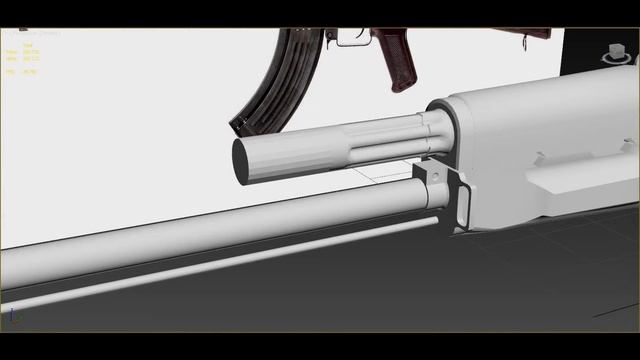 AKM 3D Model (3ds max 2016) High quality смотреть онлайн