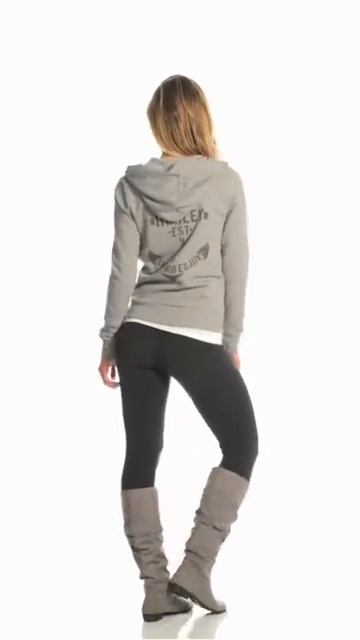 Hurley Surf Anchor Slim Fleece Zip Up Hoodie | SwimOutlet.com смотреть онлайн