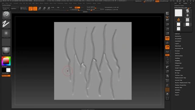 Alpha Brushes and Stamp Texturing in ZBrush смотреть онлайн