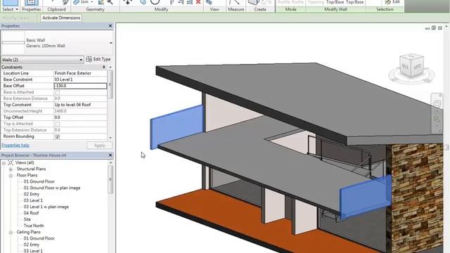 Thurlow House Revit 07 Upper Level Walls смотреть онлайн