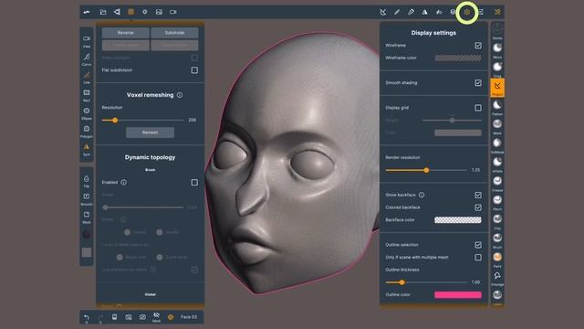 Nomad Sculpt: Retopology - Voxel Remesh