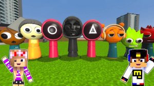 СПРУНКИ ИГРА КАЛЬМАРА СЛОМАННЫЙ МОД в МАЙНКРАФТ! ДЕВУШКА НУБ и ПРО ВИДЕО ТРОЛЛИНГ MINECRAFT