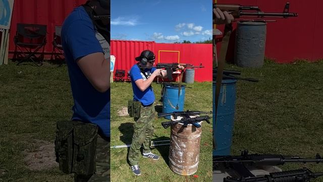 Извечный вопрос АК74 или М4. Сравниваем отдачу АКС74( SLR104FR)( 7н6), FN М4а1( М855), АКМС под .22 смотреть онлайн