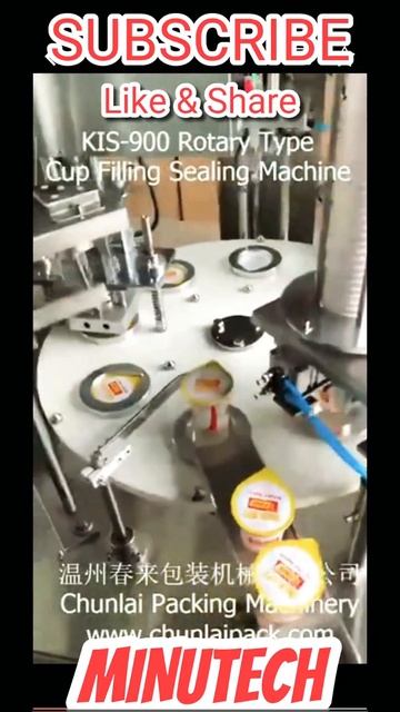 YOGURT PACKING EQUIPMENT DISPOSABLE PLASTIC CUP ALUMINUM FOIL FILLING SEALING MACHINE #Shorts смотреть онлайн