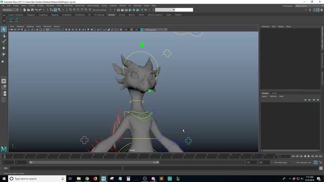 Animation Course #6 - Dragon Setup смотреть онлайн