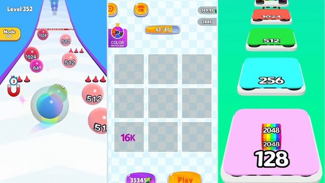 2048 | (New Updates) Rolling Ball Run Numbers Game vs Jelly Runner 3D vs Merge Master Number Run смотреть онлайн