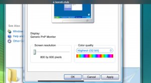Что будет если поставить разрешение экрана 800 на 600 Пикселей