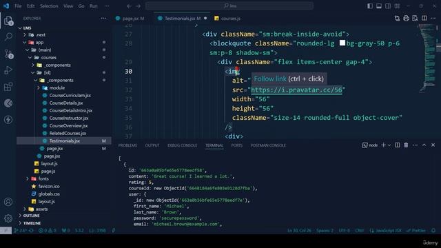 39 -Get Data From Database in Course Details Page Part 3 смотреть онлайн