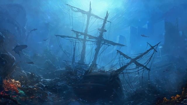 Затонувший Парусник с Сокровищами | Underwater World Shipwreck / Sunken Ship - Живые Обои смотреть онлайн