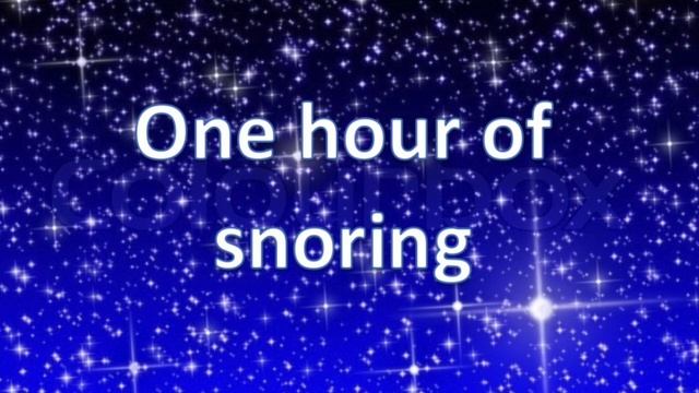 SNORING SOUND EFFECT