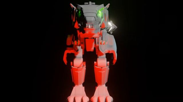 Dino thunder T-rex megazord 3D | blender model |Scifi Giant robot смотреть онлайн