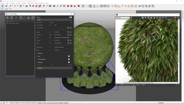 Vray 3.6 para SketchUp - Aula 20/30: V-Ray FUR (Crie Gramados e Tapetes extremamente realistas!) смотреть онлайн