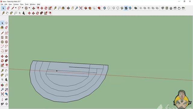 How to make circular stairs on Sketchup | Sketchup Tutorial Tagalog VERY EASY! смотреть онлайн