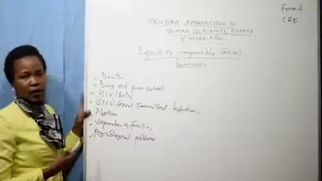 Form 4  -  Cre (Effect Of Irresponsible Sexual Behaviours )