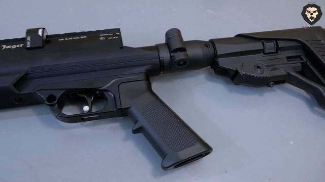 Пневматическая винтовка Jager SPR Карабин (6.35 мм, 292 мм, складной приклад, МСП) видео обзор смотреть онлайн