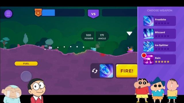 NOOB vs PRO vs HACKER in Tank Stars Game | Shinchan Masao Bow Kazama Nobita смотреть онлайн