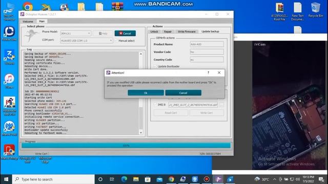 HUAWEI Y9 JKM-LX1 CERT File IMEI Repair IMEI WRITE DONE BY OCTOPLUS HUAWEI TOOL 2022 1000%%% смотреть онлайн