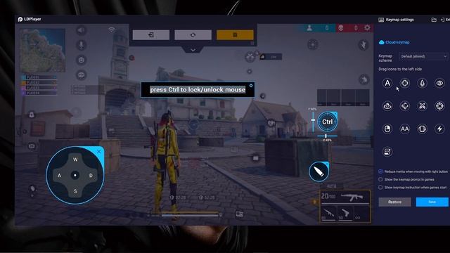BEST KEYMAPPING For Free Fire New PC Player: LD Player Easy Custom HUD For Free Fire